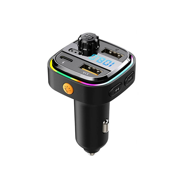 Автомобильный MP3 Bluetooth V5.0 громкая связь 5V3.1A двойной USB быстрая зарядка зарядное устройство для мобильного телефона автомобильный FM-передатчик