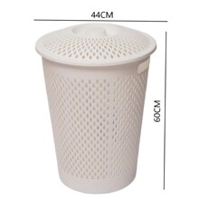 厂家直销带盖镂空脏衣篮脏衣篓浴衣篓卫生间洗衣塑料筐子圆形方形