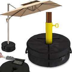 Sunshade courtyard umbrella with weight, additional counterweight, load-bearing support, sandbag, black, suitable for rain canopy and sunshade fixing sandbag