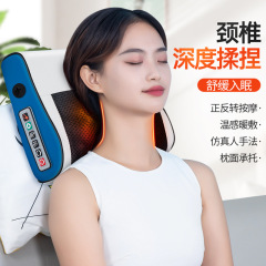 マッサージ枕頚椎マッサージ器頚部ウエスト多機能加熱電動枕背中家庭用マッサージ枕