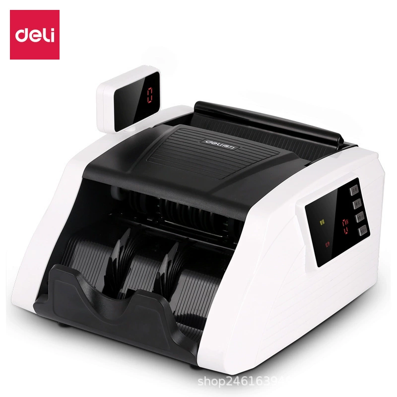 Счётчик денег 得力 Money counting machine smart C-type money counting machine banknote detector money counting machine small office commercial RMB