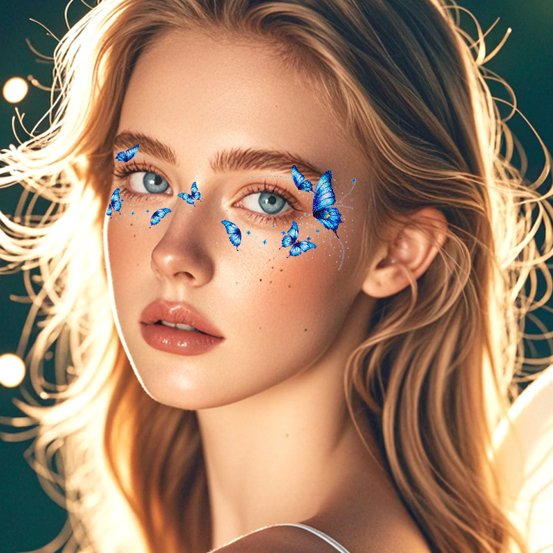 23g Weight tattoo stickers Event & Party Supplies 1 Set Quantity Holiday, Party Occasion transfer stickers Material Butterfly Pattern Butterfly Transfer Stickers Tattoos & Body Art 1 Set 4