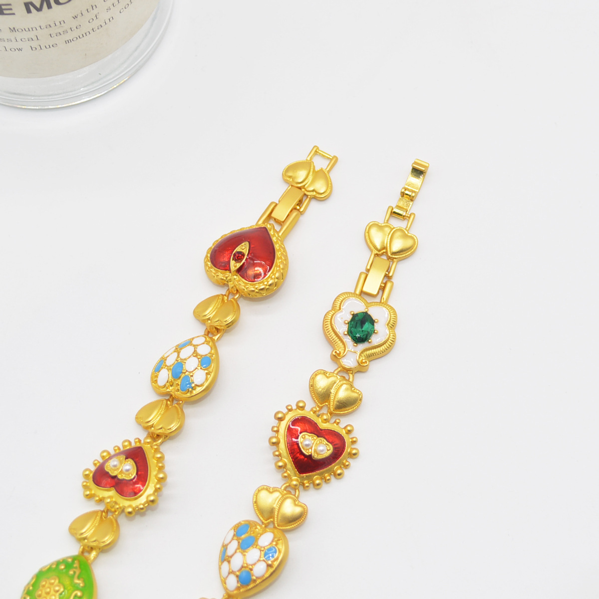 Alloy Material Vintage Style Choker Leaves Heart Shape Flower Alloy Plating Women's Necklace