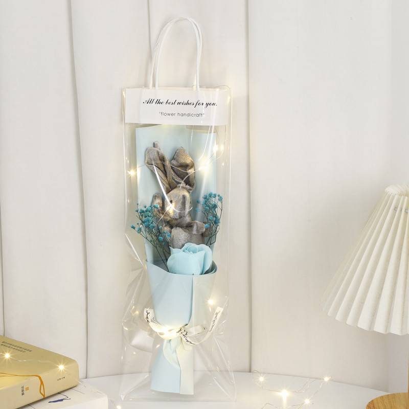 Sanba diosa Festival creativo portátil deseo conejo muñeca ramo estrellado flor seca regalo para la novia