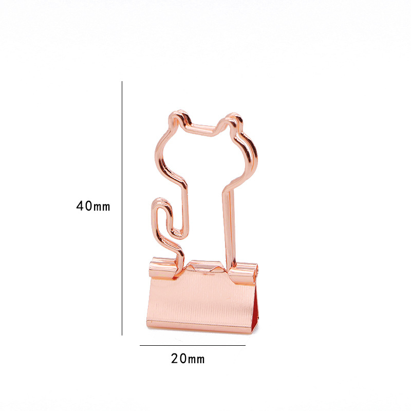 꼬리가 달린 19mm 로즈 골드 고양이