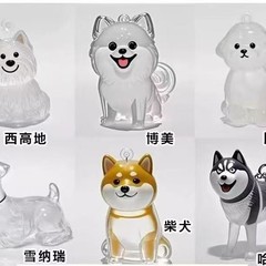 ドロップシッピング透明犬毛収納ボックスチャーム毛収納記念コレクションクリエイティブバッグキーホルダーペンダント
