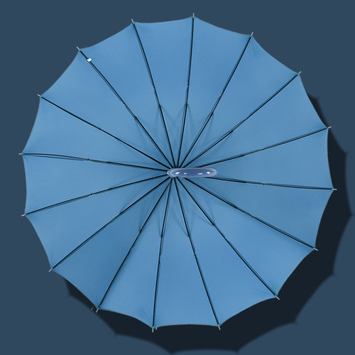 Waterproof sleeve umbrella double person large reinforced long handle umbrella men anti-wind super large three-person straight rod umbrella wholesale can print LOGO 