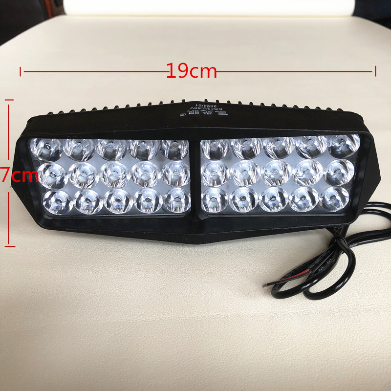 Motorcycle LED headlight, ultra-bright, 48v60v72v, modified front light for three-wheeled electric vehicles, no wiring required