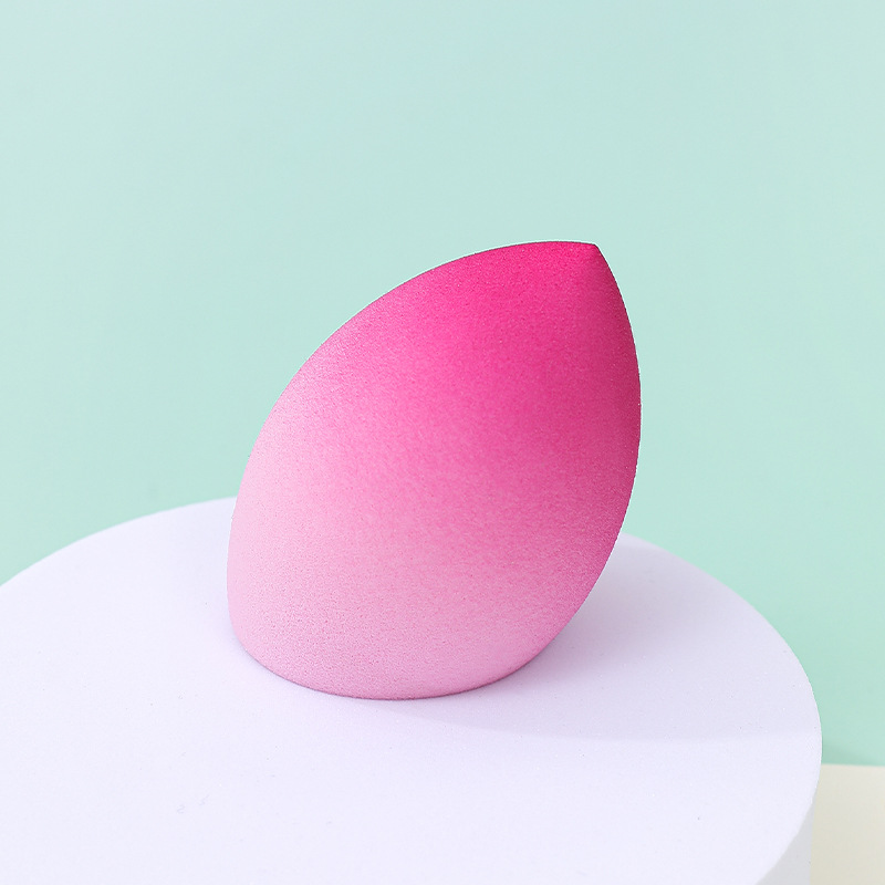 Estilo transfronterizo color degradado maquillaje de huevo soplo de polvo no látex color spray en forma de calabaza maquillaje esponja maquillaje huevo personalizado de fábrica
