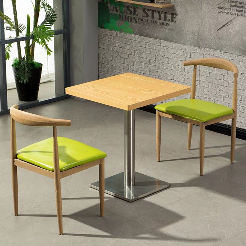 다층 보드 1 개의 테이블과 2 개의 의자 스테인레스 스틸 두꺼운 과일 녹색 매트