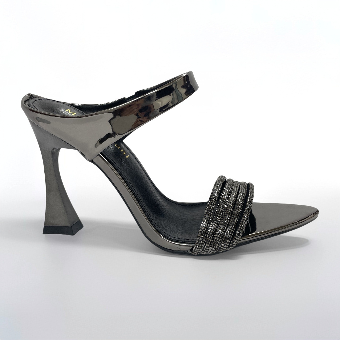 Summer New European And American Style Thin-heel Open-toe Pointed PU High-heeled Mules Women, Fashionable For Outdoor_vogvips.com