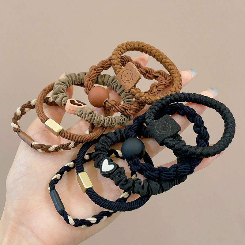10 pieces of black and brown headbands