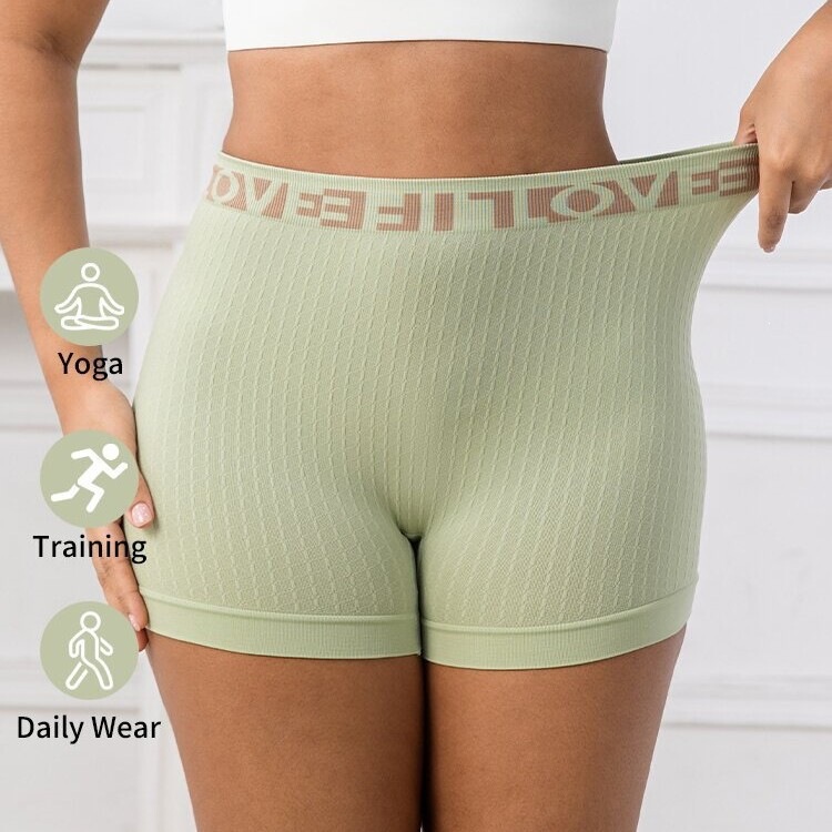 Cross-border TEMU Amazon high-waisted European and American sports shorts with LOVE lettering, knitted fashion casual women's boxer shorts