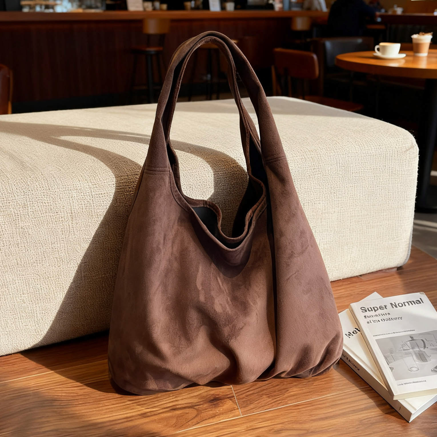 Suede Crossbody Bag For Women, Large Capacity Mother-Daughter Set, Casual Retro Hobo Bag, Commuter Shoulder Underarm Bag - Thumbnail 2