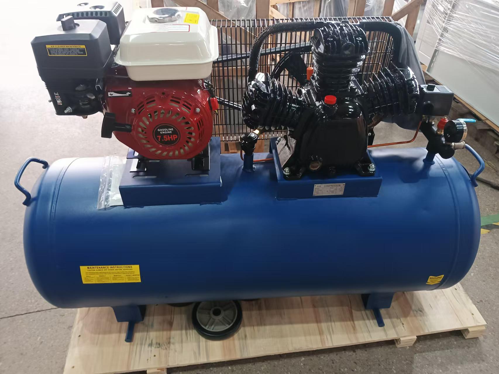 Compresor de aire de pistón de correa, salida de bomba de grado industrial, grande, 380 V, reparación de automóviles, decoración del hogar, pintura en aerosol