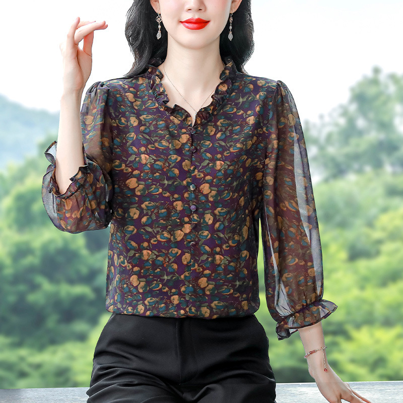 超好看挂脖上衣女2025年春季新款妈妈今年流行漂亮衬衣高级感小衫|undefined