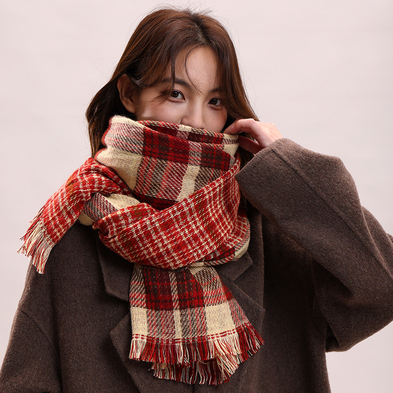 Couple Winter Thickened Versatile Student Giving Boyfriend Birthday Gift 2024 New High end Luxury Scarf_voghion.com
