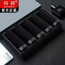 跨境男士内裤厂家直销纯黑内裤大码透气平角内裤运动