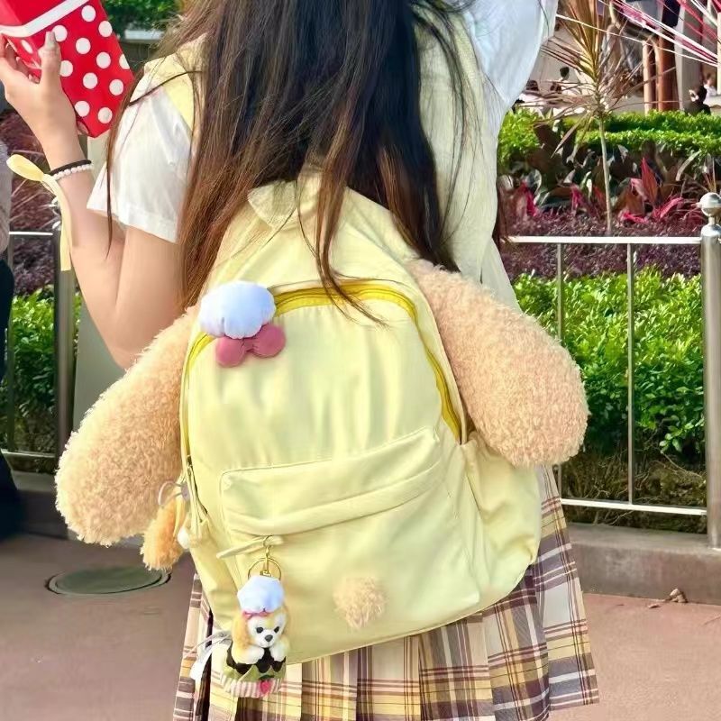 Cake Cute Backpack Cartoon Soft Cute Korean Style Large Capacity Schoolbag for Women Senior high school Junior College Students Class Backpack