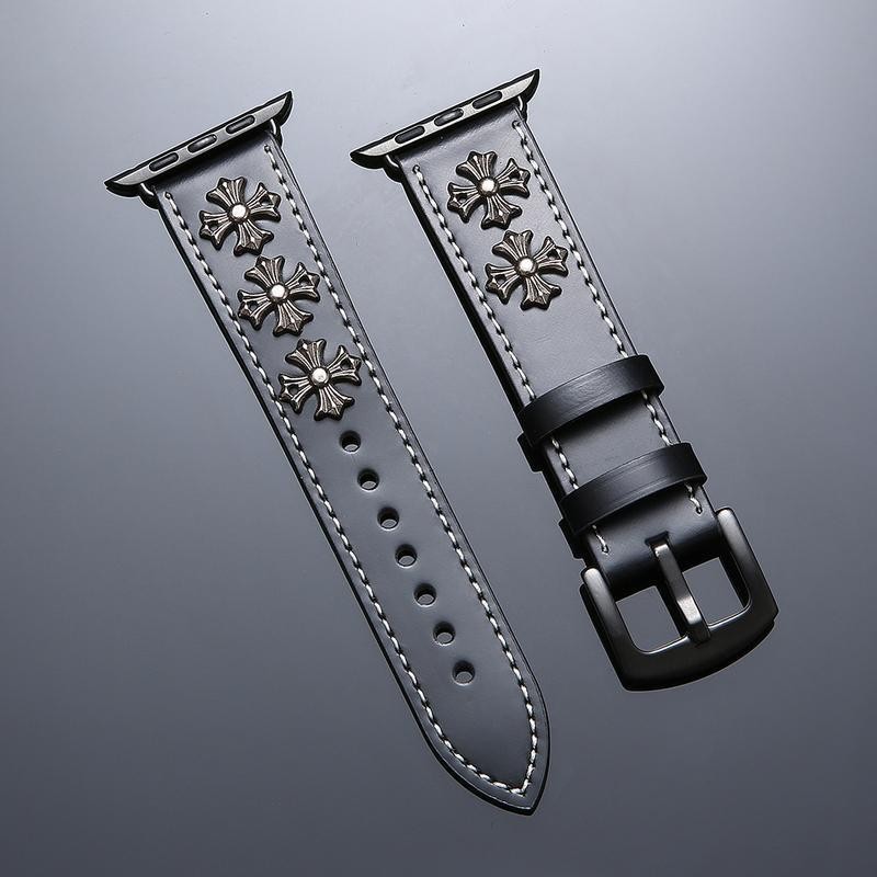 Punk Style Leather Watch Band - Image 1