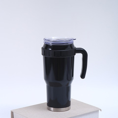 跨境40oz大容量車載汽車杯帶吸管手柄杯304不鏽鋼戶外冰霸保溫杯