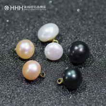 HHH天然淡水珍珠纽扣 大衣女士毛衣衬衫裙子白色装饰衣服配饰扣子