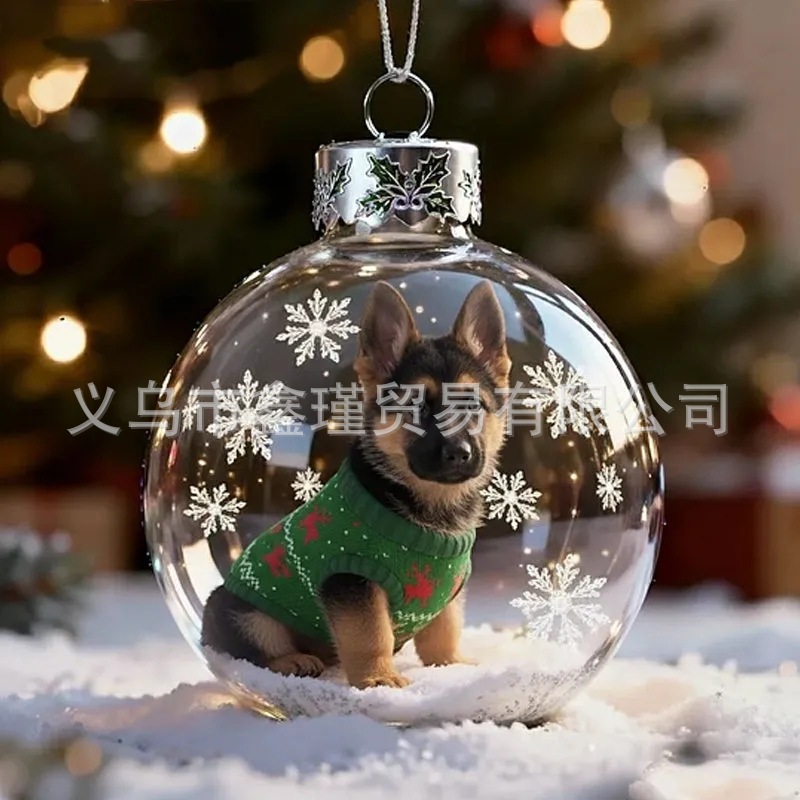 Nuevo árbol de Navidad acrílico colgante de decoración Nature 's Birds Crystal Glass O