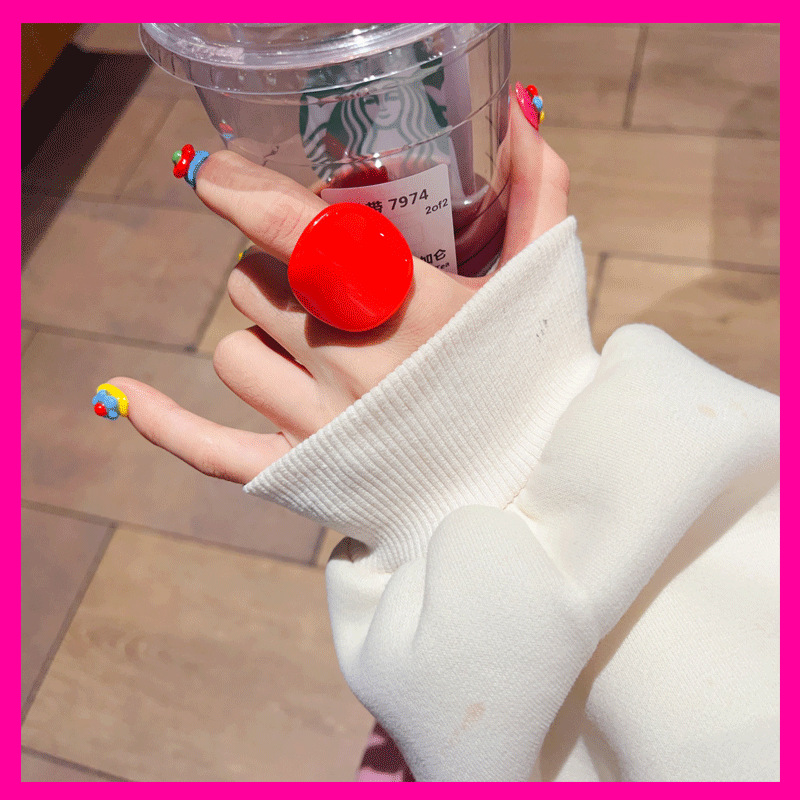 7g Weight Rings Classification One Size Ring Size 1 Piece Quantity Daily Occasion Acrylic Material Arc Pattern All Seasons Season Women's Gender Modern Style Style 1 Piece Modern Style Arc Acrylic Women's Rings 无