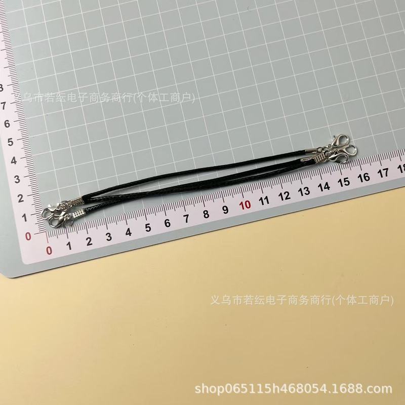 彩色韩国蜡绳挂件链条背带短款手链双头扣diy配件模型水杯挂件|undefined