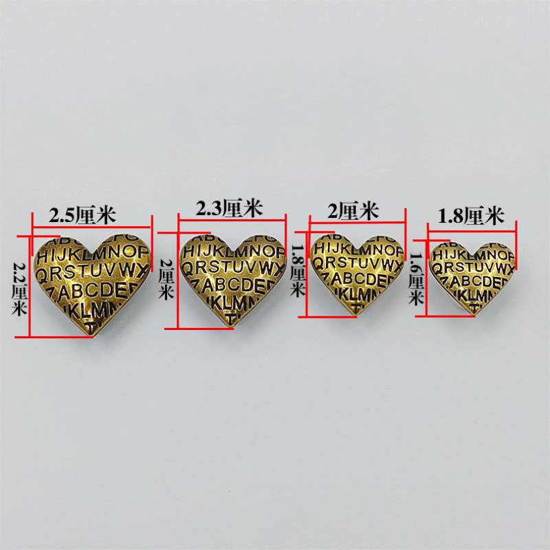 사랑 버튼 스웨터 레트로 금속 하트 레터 버튼 여성용 스웨터 카디건 장식 버튼 코트 핸드