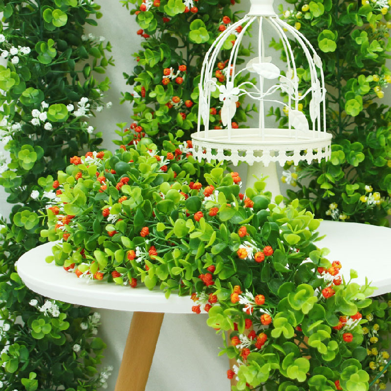 Simulated Rattan Flower Vine Decorative Vine Artificial Flower Air Conditioning Pipe Blocking Living Room Ceiling Plastic Winding Eucalyptus Vine Simulated Rattan Flower Vine Decorative Vine Artificial Flower Air Conditioning Pipe Blocking Living Room Ceiling Plastic Winding Eucalyptus Vine