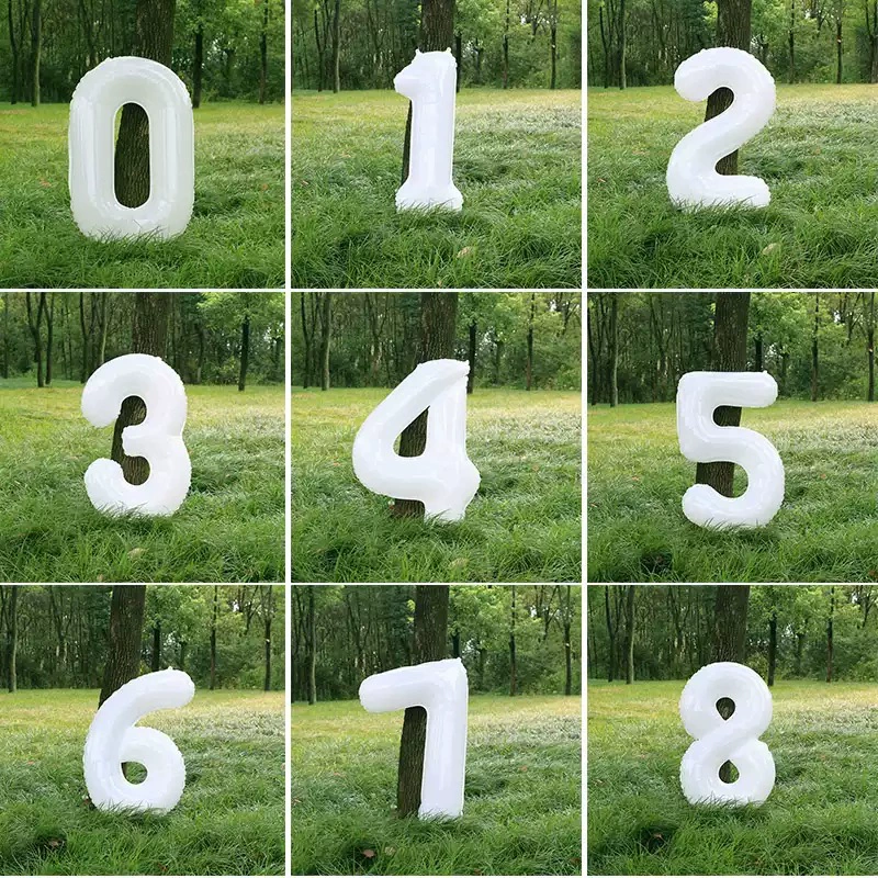 Вечеринка по случаю дня рождения цифровой воздушный шар 32 дюймовый белый год вечеринка с украшением ветра маленький красный книжный фотопредмет