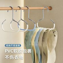 创意圆环衣架防滑落挂帽子丝巾围巾多功能家用收纳神器简约挂皮带