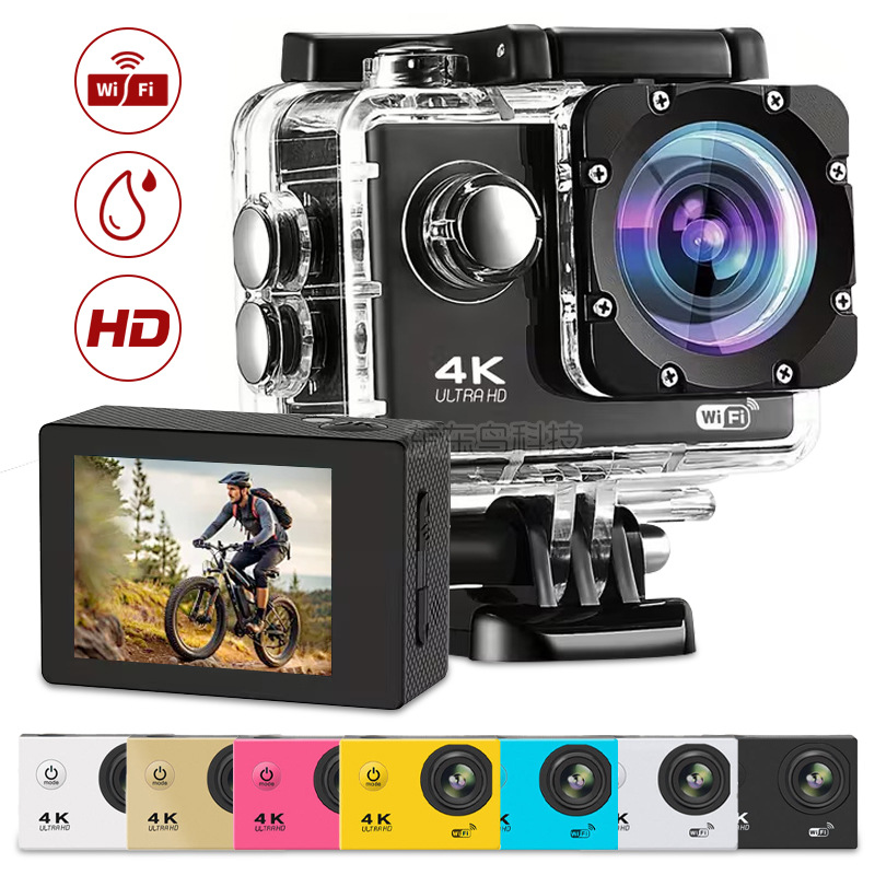 Diving 4K Sports Camera Mini Actioncamera Hd Outdoor Wireless Wifi Waterproof Camera Dv