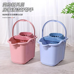 家用拖把桶塑料带轮加深脱水清洁桶长方形手提地拖桶加厚耐用桶