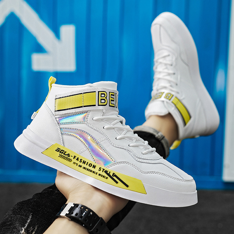 Air Force No. 1 casual white shoes men's shoes autumn new Korean style versatile trendy board shoes Breathable High-top sneaker Air Force No. 1 casual white shoes men's shoes autumn new Korean style versatile trendy board shoes Breathable High-top sneaker
