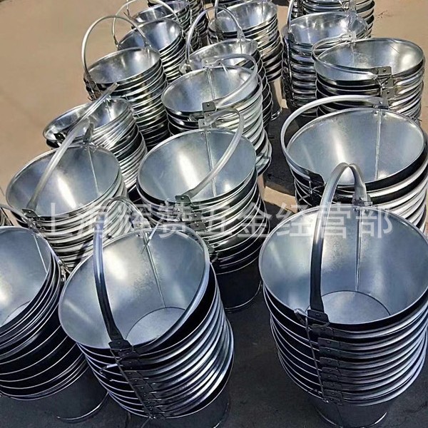 船厂用铁皮铅桶镀锌桶工具料桶白铁皮水桶打水桶铁皮双耳水桶