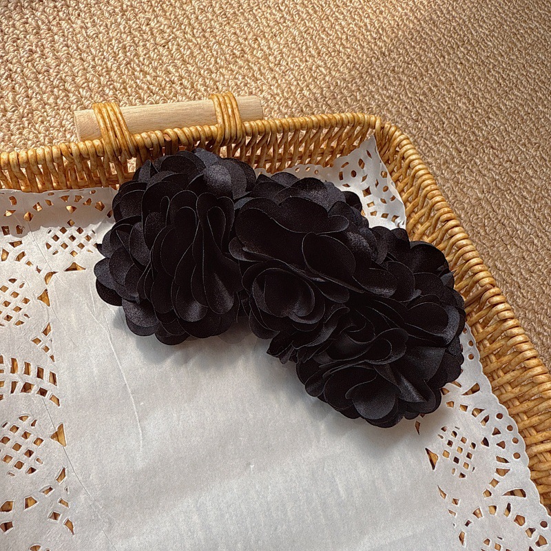 Vintage stijl wijnrode bloem haarclip elegante boho haarspeld_voghion.com