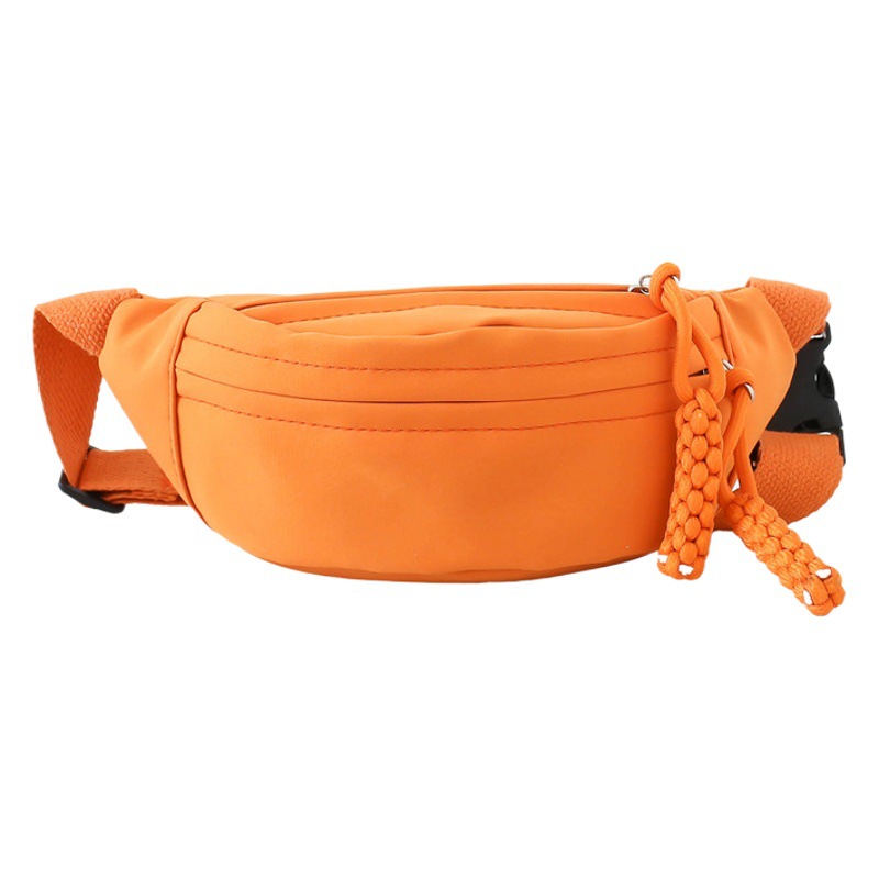 Comercio exterior Internet celebridad bolso de los niños 2024 Nuevo estilo occidental bolso de pecho de crossbody de los muchachos personalidad simple lienzo bebé pequeño bolso de la cintura