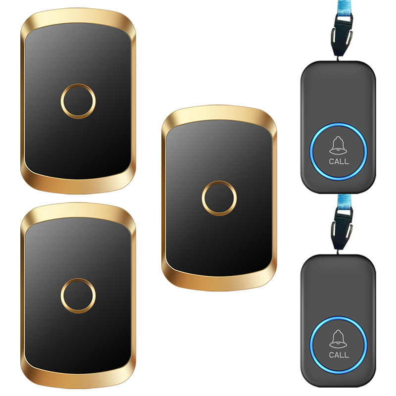 老人呼叫器一键求救呼救器家用无线病人床头远程按铃器紧急报警器