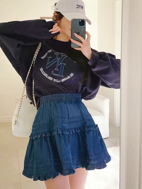 秒杀款鱼尾半身裙女2025气质简约垂感显瘦包臀a字中长裙子|undefined