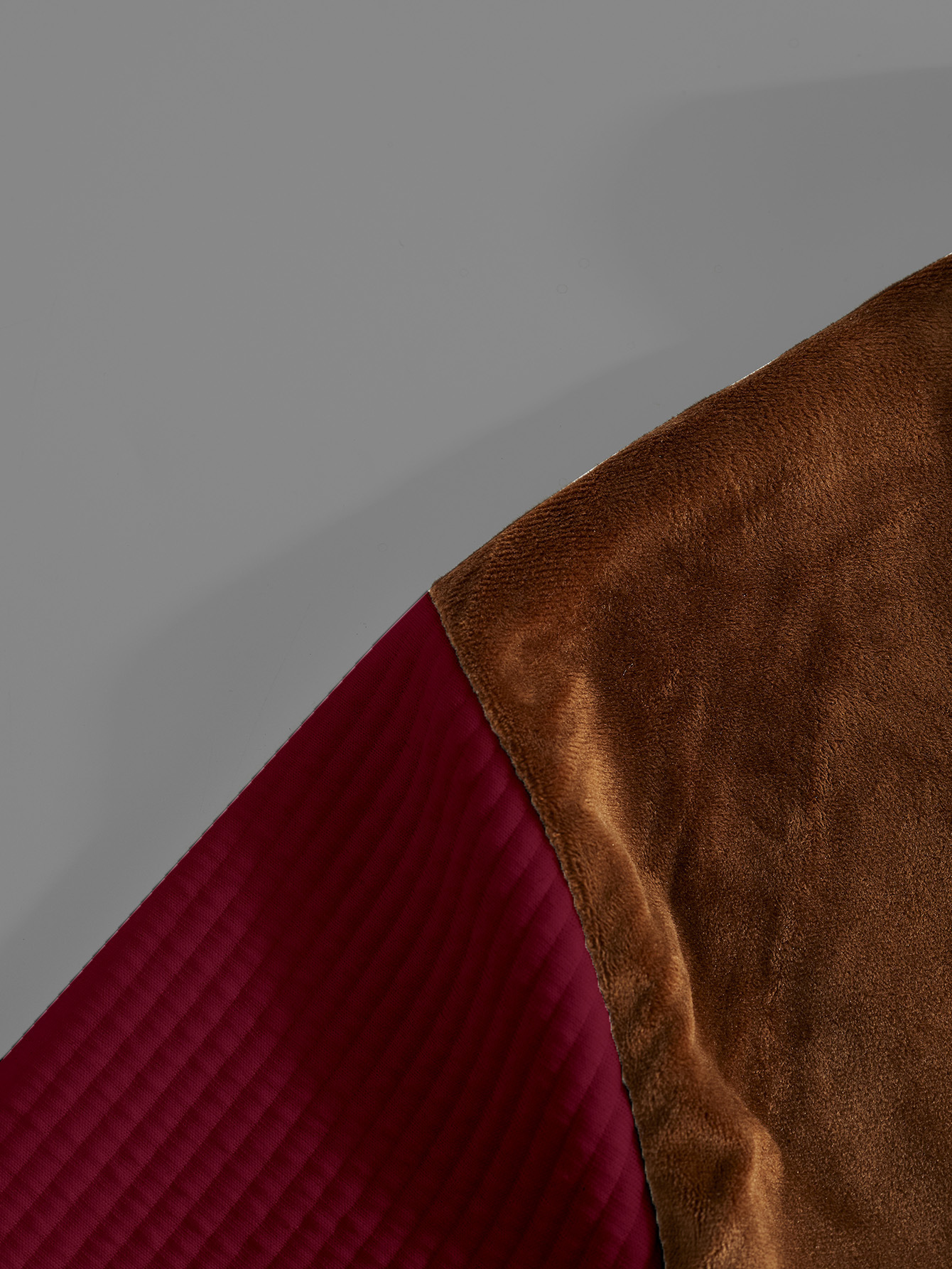 Men's Suede Patchwork Knit Polo Shirt Breathable Casual Pullover_voghion.com