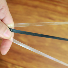 现货供应0.5cm透明带 厂家直销TPU黑色磨砂肩带 调节文胸隐形肩带