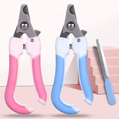 Pet nail clipper manufacturer cleaning supplies stainless steel pet nail clipper set with file cat nail clipper