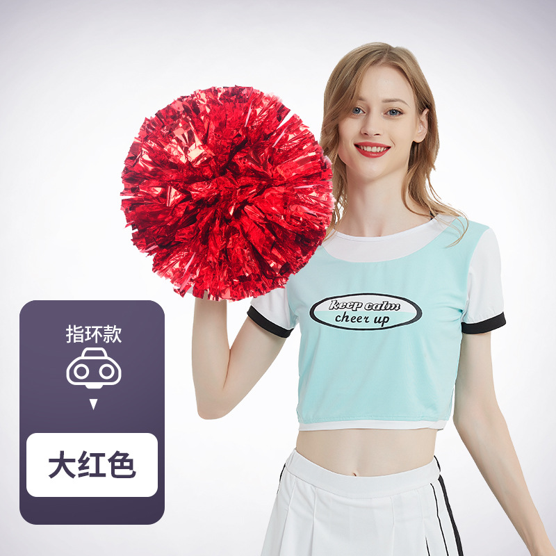 Flor bola de la flor porristas bola de la flor de la mano que sostiene la flor juegos de deportes mano que sostiene apoyos alegría apoyos en stock