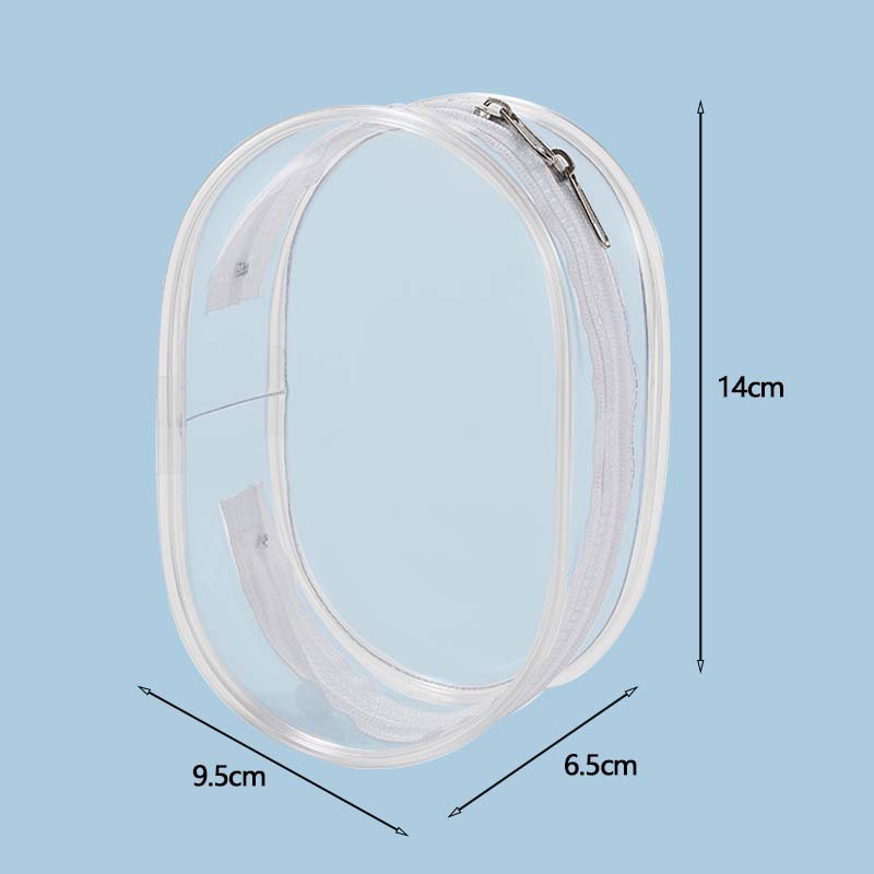 Thickened—large [14cm] oval—naked bag [transparent]