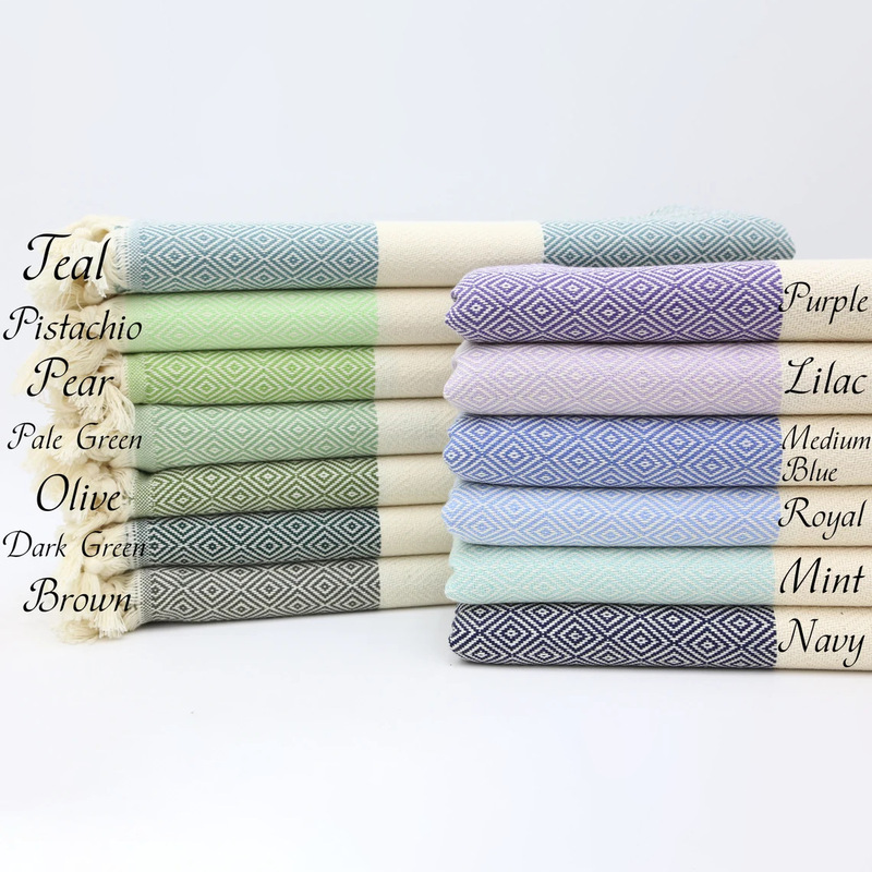 Embroidered Turkey Tassel Beach Towel Striped Beach Blanket Name Pattern Amazon etsy 1