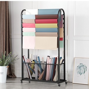 Flower Art internet celebrity wrapping paper storage rack ribbon flower material color ribbon metal shelf supplies flower shop display rack