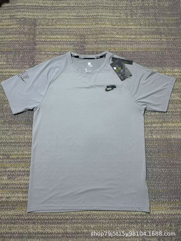 越境貿易アイスシルクTシャツ半袖速乾通気性トップスランニングフィットネスゆったりスポーツメンズセットアイス感|undefined