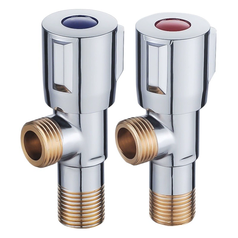 Фабрика прямых продаж чистый медный треугольный клапан полный медный утолщение Угловой клапан водонагреватель унитаз клапан холодный нагрев 4 минуты медный угловой клапан